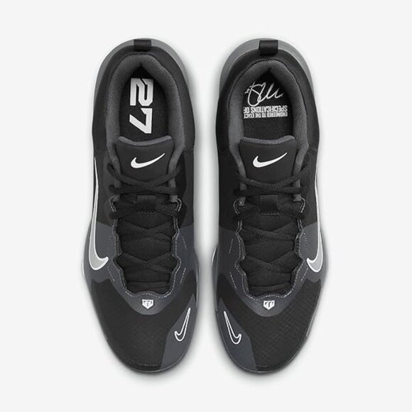 Nike Men's Force Trout 9 Pro TPU Baseball Cleats FB2908-001 Black Size 9 - Picture 4 of 6